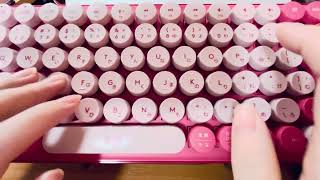 ASMR タイプライター風キーボード Logicool POP KEYS [upl. by Delahk]