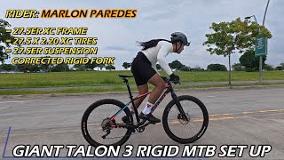 Bikecheck sa GIANT TALON 3 Rigid MTB ni Marlon Paredes [upl. by Midian]