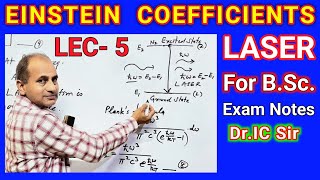 EINSTEIN COEFFICIENTS  A Simple Explanation of Einstein Coefficients  LASER  L5 [upl. by Au]