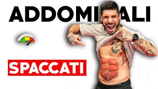 ADDOMINALI DISTRUTTI IN 8 MINUTI  scheda completa [upl. by Uchida]