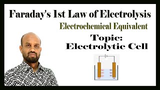 Lesson 6 Faradays 1st Law of Electrolysis  Topic Electrolytic Cell  Electrochemistry [upl. by Hershel]