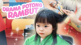 DRAMA YUKACHAN POTONG RAMBUT DI SALON  vlog [upl. by Bandler887]