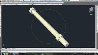 Tutoriel 3D Autocad Modélisation dun Boulon [upl. by Langsdon]