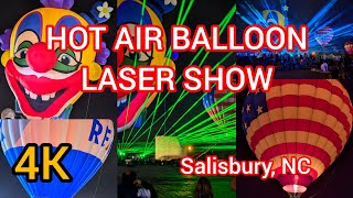 2024 Rowan County Fair Balloon Festival LaserShow Salisbury North Carolina [upl. by Joshi]