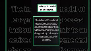 induced fit model of enzyme biology [upl. by Three]