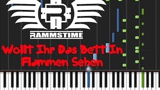 Rammstein  Wollt Ihr Das Bett In Flammen Sehen ♫ Instrumental  Synthesia [upl. by Pradeep457]