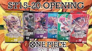 ONE PIECE TCG  OPENING THE BEST PACKS  ST1520 DECKS [upl. by Adnof]