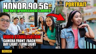 HONOR 90 5G Video Stabilisation Test Review Daylight amp Low Light Camera Front amp Back Photo shoot [upl. by Alacim31]