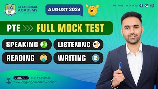 PTE Full Mock Test with Answers  August 2024  Language Academy PTE NAATI amp IELTS Online Classes [upl. by Drol501]