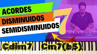 💣✔️COMO TOCAR ACORDES disminuidos con SÉPTIMA en 🎹PIANO [upl. by Fulmer606]