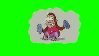 MONKEY CLAPPING CYMBALS FROM THE SIMPSONS GREEN SCREEN HD [upl. by Jobina699]