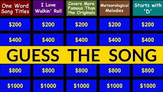 Guess the Song Jeopardy Style  Quiz 21 [upl. by Jordans]