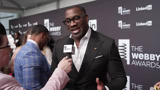 Shannon Sharpe on the Red Carpet at the 28th Annual Webby Awards Webbys [upl. by Jari]