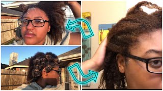 BLEACHING MY NATURAL HAIR WITH  BAKING SODA AND HYDROGEN PEROXIDE [upl. by Kemp]