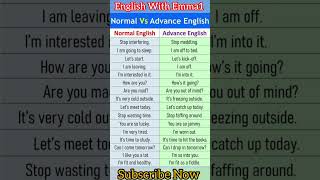 Basic English vs Advanced English  shorts english spokenenglish vocabulary [upl. by Reis340]