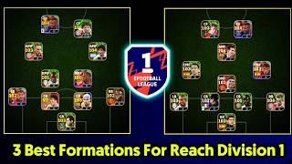 Top 3 The Best Formations In eFootball 2025 🔥  Best Formation eFootball 2025 [upl. by Kane]