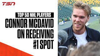 Connor McDavid speaks on receiving the 1 spot on the TSN Top 50 [upl. by Drucilla]