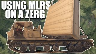 I USED THE MLRS to ONLINE RAID a ZERG  Rust Solo Survival 4 of 5 [upl. by Gates]