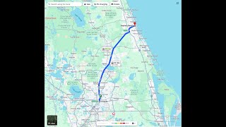 Fastest route from Orlando Florida to Daytona Beach [upl. by Mendy454]