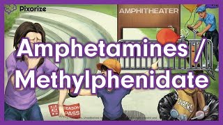 Amphetamines Pharmacology Mnemonic Review for Nursing NCLEX  Methamphetamine Dextroamphetamine [upl. by Anelrac152]