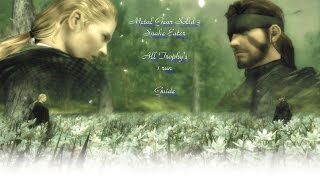 Metal Gear Solid 3 Snake Eater All Trophys Guide 1 run [upl. by Zerlina]