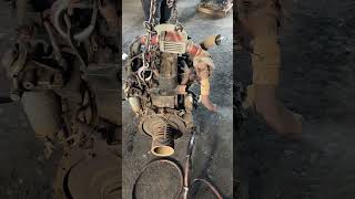 47oQZA  Massive Secondhand diesel engine restarted MrMachineries Shorts [upl. by Cyrill]