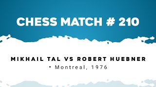 Mikhail Tal vs Robert Huebner • Montreal 1976 [upl. by Glynas464]