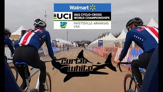 2022 Cyclocross World Championships Fayetteville AR USA  Course Preride with Curtis White [upl. by Kciredec246]