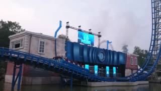 Walibi Belgium  Inauguration de lattraction Pulsar premier bateau après le discours inaugural [upl. by Westberg635]