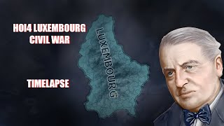 From Peace to Chaos Luxembourgs Descent into Civil War  HOI4 Timelapse [upl. by Harrad]