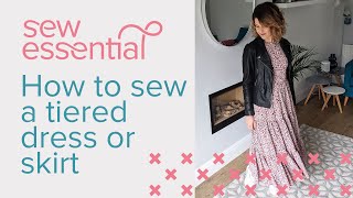 How to Sew a Tiered Dress or Skirt [upl. by Ellan]