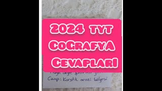 8 HAZİRAN 2024 TYT COĞRAFYA SORULARI VE CEVAPLARI yks yks2024 tyt cevaplar keşfet keşfetteyiz [upl. by Ysus]