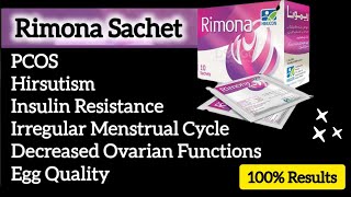 Rimona Sachet for PCOS Hormonal Problems Insulin Resistance Infertility  Rimona Uses amp Benefits [upl. by Ely]