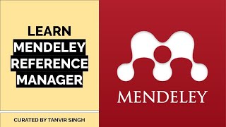 Mendeley Reference Manager  Learn Mendeley Web Importer  Research Tool  Manage Publications [upl. by Neetsirhc]