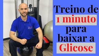 Treino de 1 minutos para controlar a diabetes tipo 2 [upl. by Rabkin]