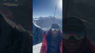 Top of Mt Himlung at 7126m Incredible Nepal Adventure nepal himalays shorts viral [upl. by Aihsas]