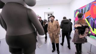 Highsnobiety TV Kaws Exhibition at Galerie Emmanuel Perrotin Paris [upl. by Sharlene]