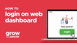 How to login on Zomato Web Dashboard  Grow With Zomato [upl. by Zea640]