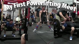 My First Powerlifting Meet  Open 165 Div [upl. by Ahsitaf862]