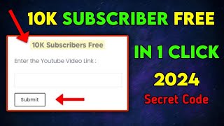 How To Get Free Subscribers On YouTube  2024 [upl. by Rusticus]