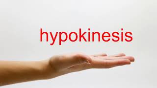 How to Pronounce hypokinesis  American English [upl. by Arrimat608]