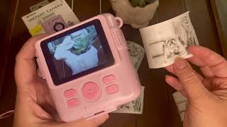 Update of Five Below instant camera Complete review So much fun Cute camera Thermal sensitive ￼ [upl. by Todd261]