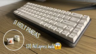 20 AliExpress keyboard build with fake holy pandas [upl. by Bhatt425]