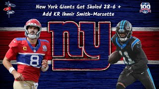 New York Giants Drop To 01  Is Daniel Jones Done  Ihmir SmithMarsette Signed  Cade Mays [upl. by Ahsenom]