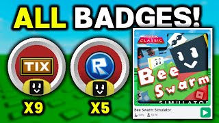 CLASSIC EVENT BEE SWARM SIMULATOR ALL BADGES amp TIX LOCATIONS [upl. by Alpert]