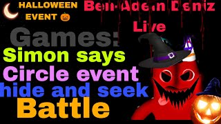 BenAdem deniz Live streamsRoblox  playing minigames Halloween 🎃👻 Event [upl. by Eniale]