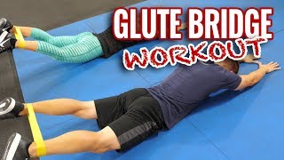 Glute Bridge Workout for Bigger Rounder Stronger Glutes [upl. by Ashien]