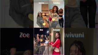 Bumper  Janice Nichole x Sunday x Zoe Baptiste x Avivuni dance tiktok shorts [upl. by Elenahc]