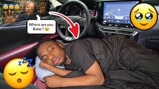 SLEEPING In The CAR To see how my Girlfriend Reacts  HIDE n SEEK [upl. by Koerner]