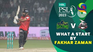 What A Start By Fakhar Zaman  Multan Sultans vs Lahore Qalandars  Match 1  HBL PSL 8  MI2T [upl. by Uriah]